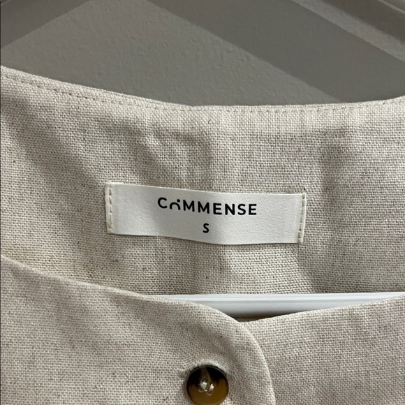 Commense Light Beige Button-Up Vest - Picture 3 of 6